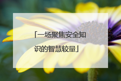 一场聚焦安全知识的智慧较量